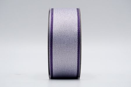 Фіолетова та світло-фіолетова блискуча стрічка з сатину_K1772-704